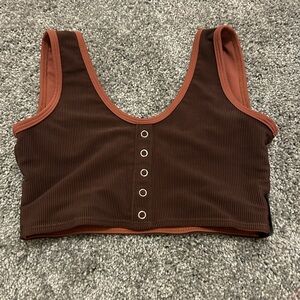 TF reversible Brown top Size AXS